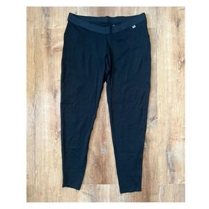 Danish Endurance Womens Merino Wool Base Layer Leggings Black XL Thermal Pants